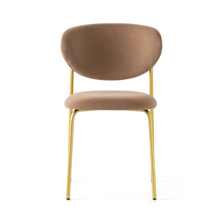 Cozy Upholstered Chair with Metal Frame