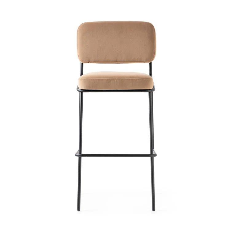 Sixty Upholstered Counter Stool with Metal Frame
