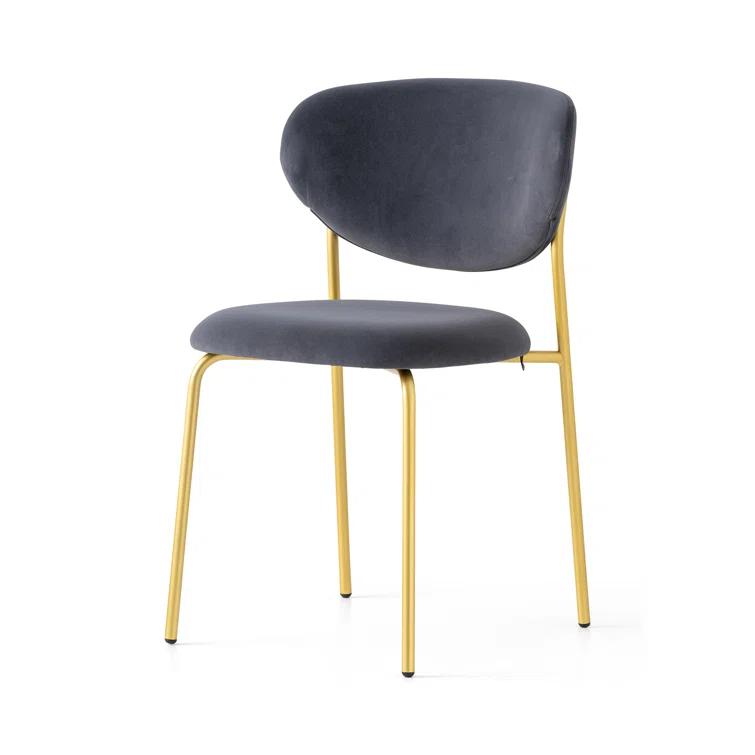 Cozy Upholstered Chair with Metal Frame