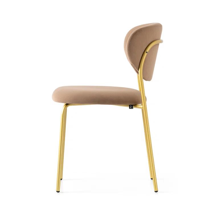 Cozy Upholstered Chair with Metal Frame