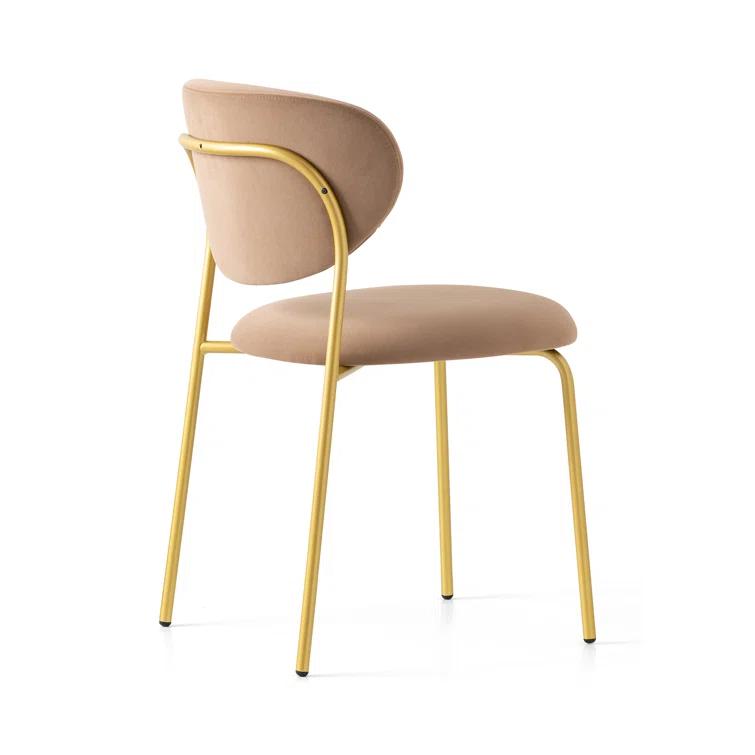 Cozy Upholstered Chair with Metal Frame