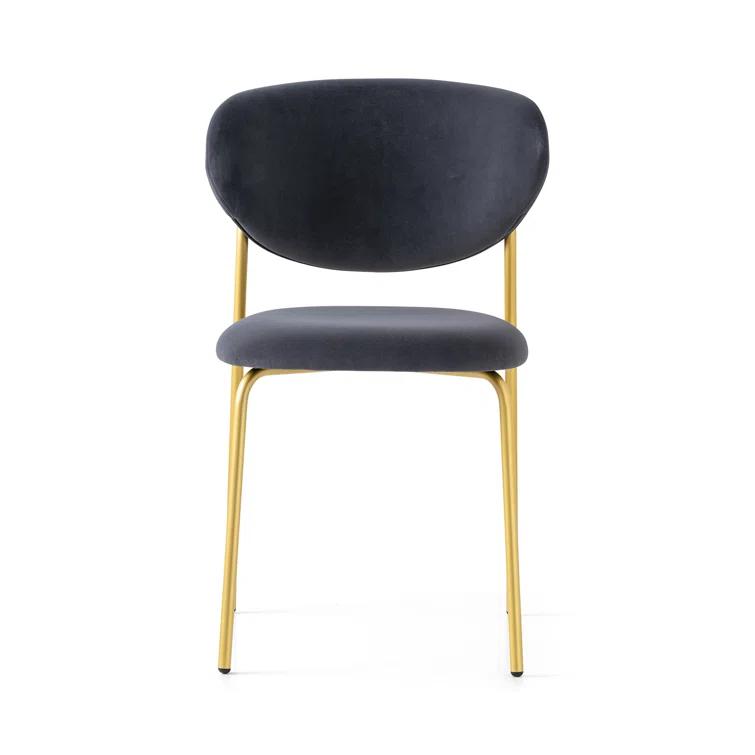 Cozy Upholstered Chair with Metal Frame