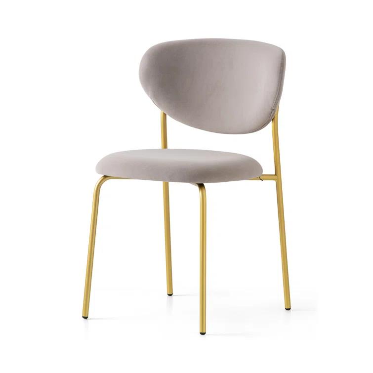 Cozy Upholstered Chair with Metal Frame