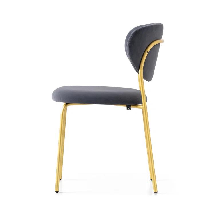 Cozy Upholstered Chair with Metal Frame