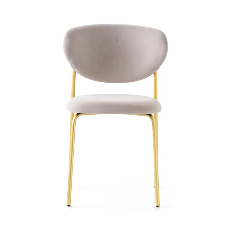 Cozy Upholstered Chair with Metal Frame