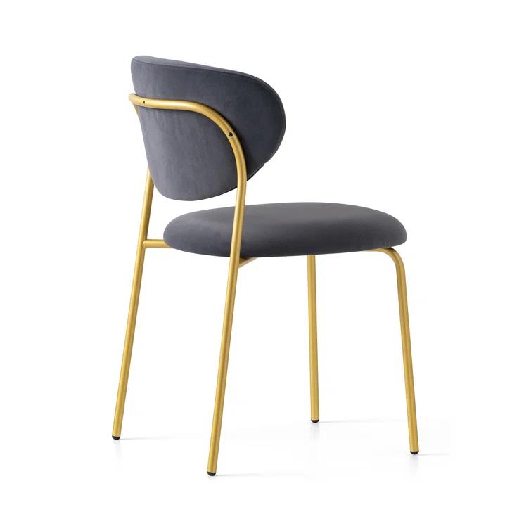 Cozy Upholstered Chair with Metal Frame
