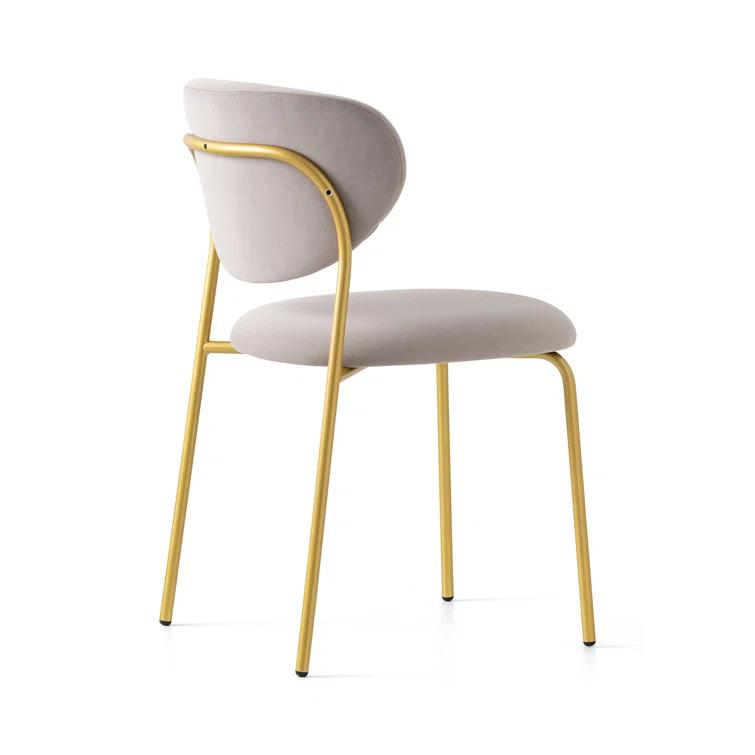 Cozy Upholstered Chair with Metal Frame