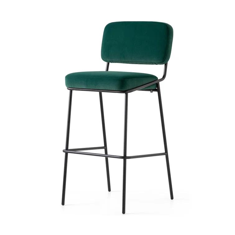 Sixty Upholstered Counter Stool with Metal Frame