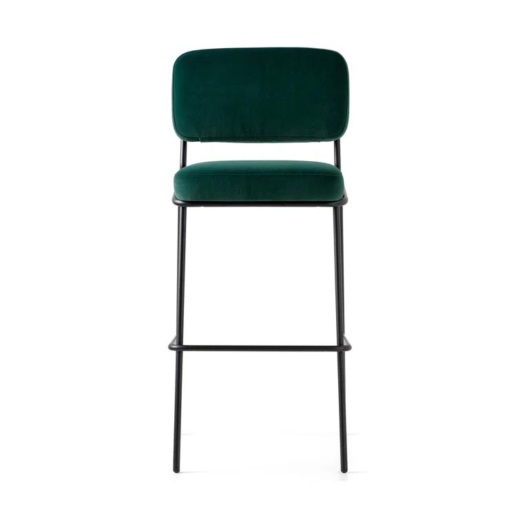 Sixty Upholstered Counter Stool with Metal Frame
