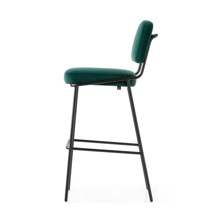 Sixty Upholstered Counter Stool with Metal Frame