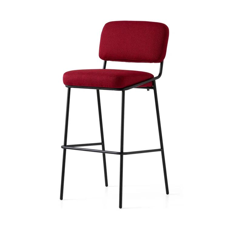 Sixty Upholstered Counter Stool with Metal Frame