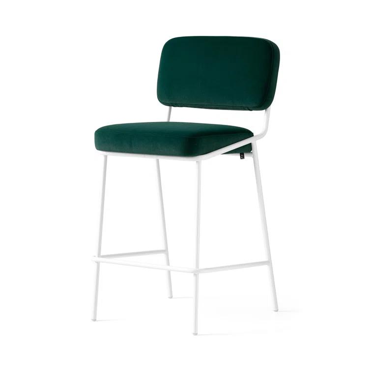 Sixty Upholstered Counter Stool with Metal Frame