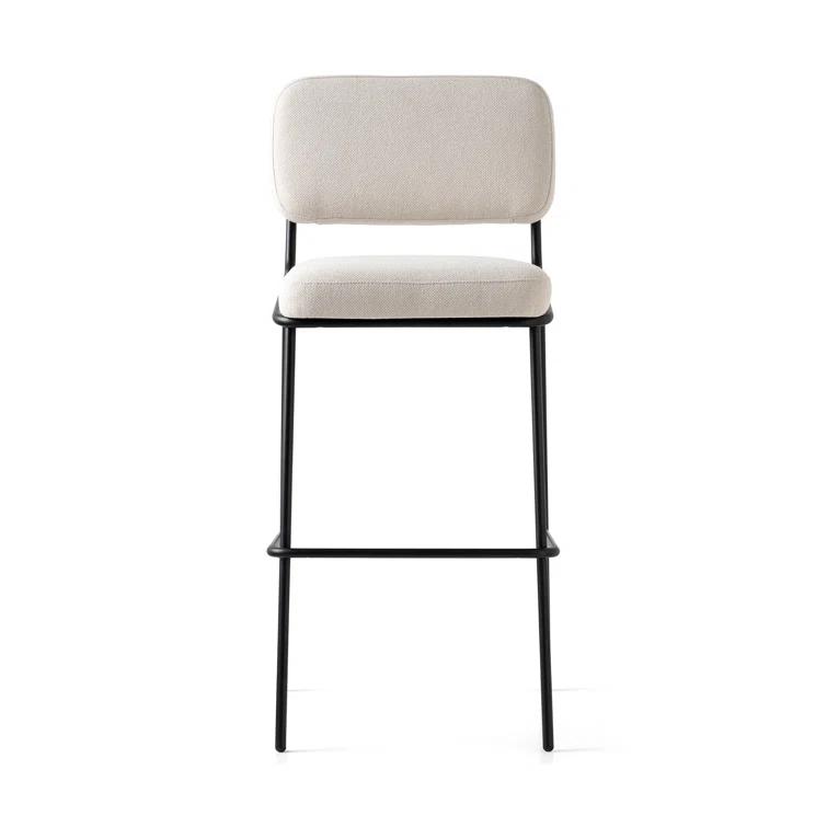 Sixty Upholstered Counter Stool with Metal Frame