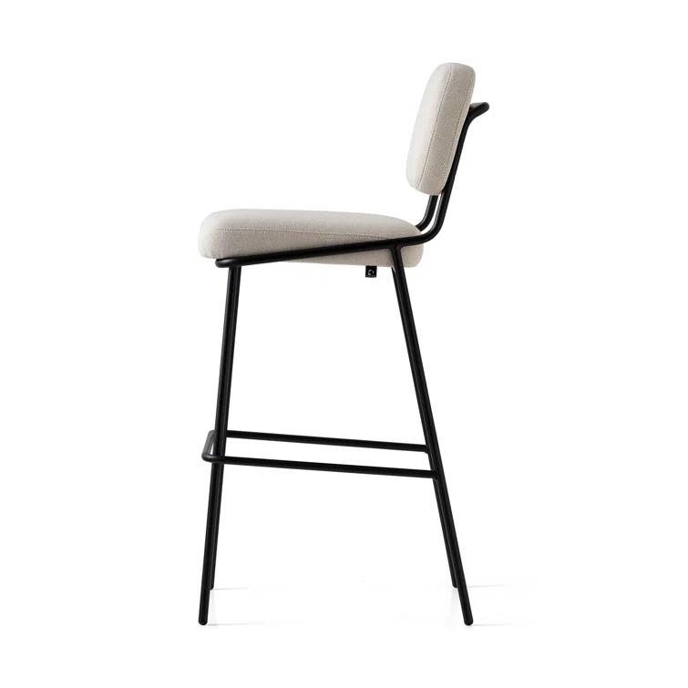 Sixty Upholstered Counter Stool with Metal Frame