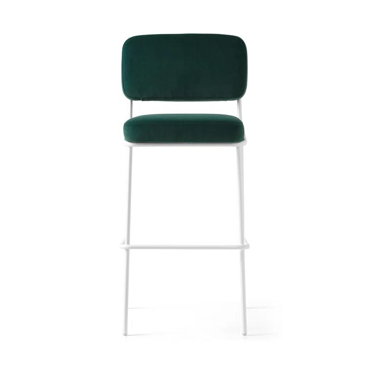 Sixty Upholstered Counter Stool with Metal Frame