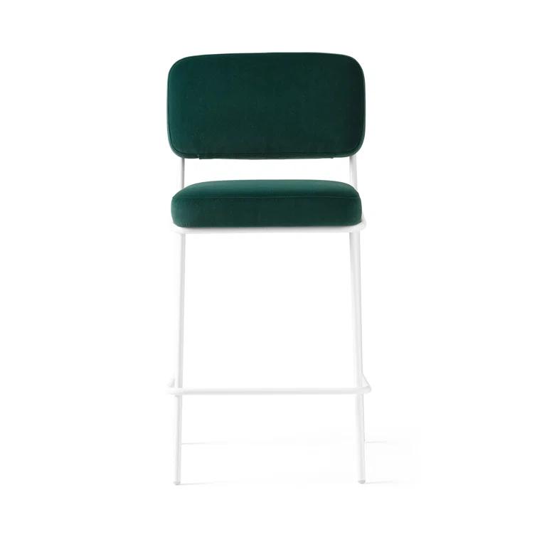 Sixty Upholstered Counter Stool with Metal Frame