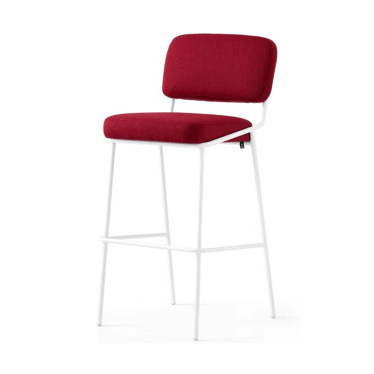 Sixty Upholstered Counter Stool with Metal Frame
