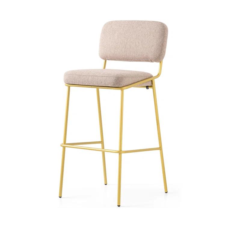 Sixty Upholstered Counter Stool with Metal Frame