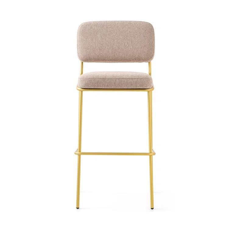 Sixty Upholstered Counter Stool with Metal Frame