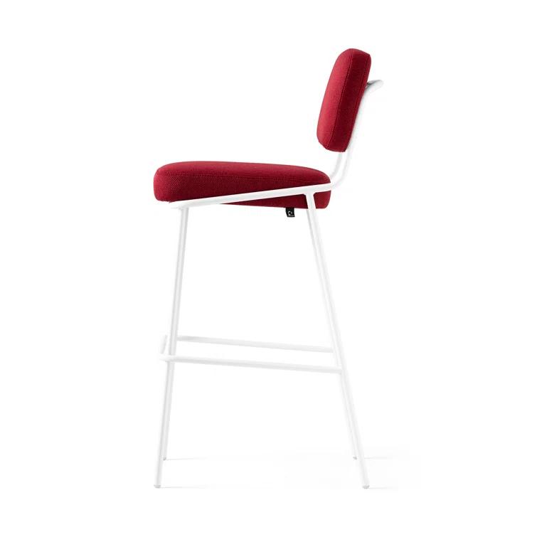Sixty Upholstered Counter Stool with Metal Frame