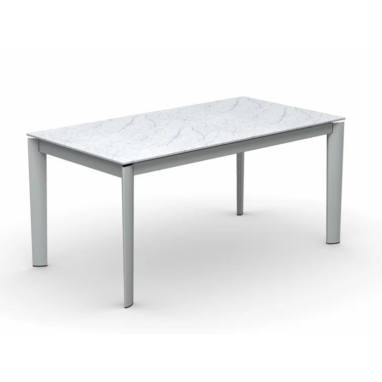 Lord Extending Table with Ceramic Top and Metal Frame