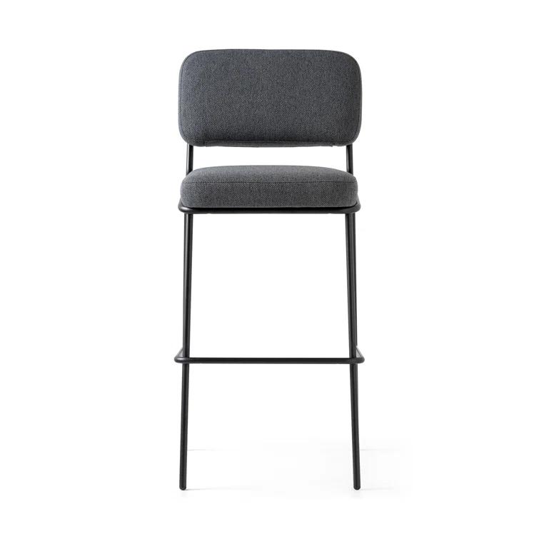 Sixty Upholstered Counter Stool with Metal Frame
