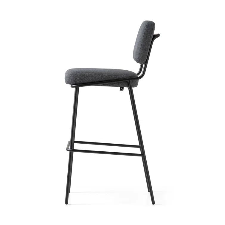 Sixty Upholstered Counter Stool with Metal Frame