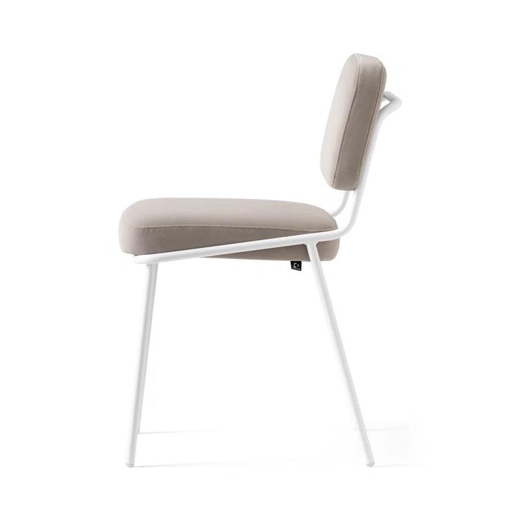 Sixty Upholstered Dining Chair with Metal Frame