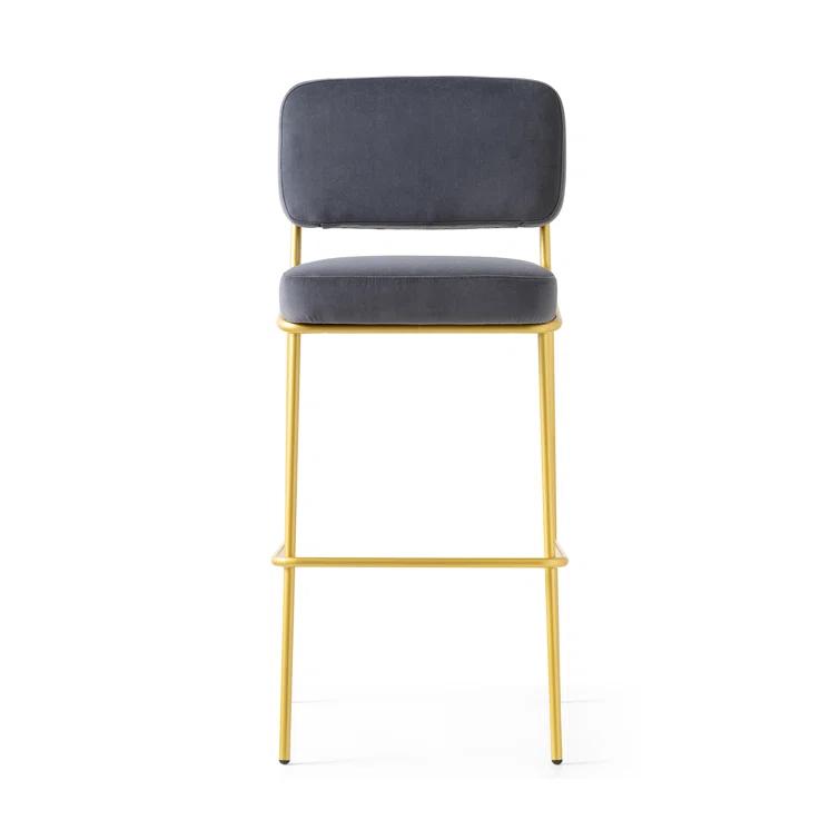 Sixty Upholstered Counter Stool with Metal Frame