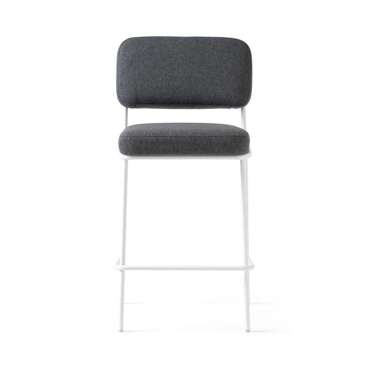 Sixty Upholstered Counter Stool with Metal Frame