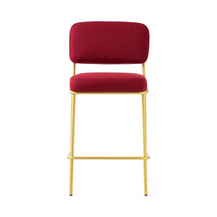 Sixty Upholstered Counter Stool with Metal Frame