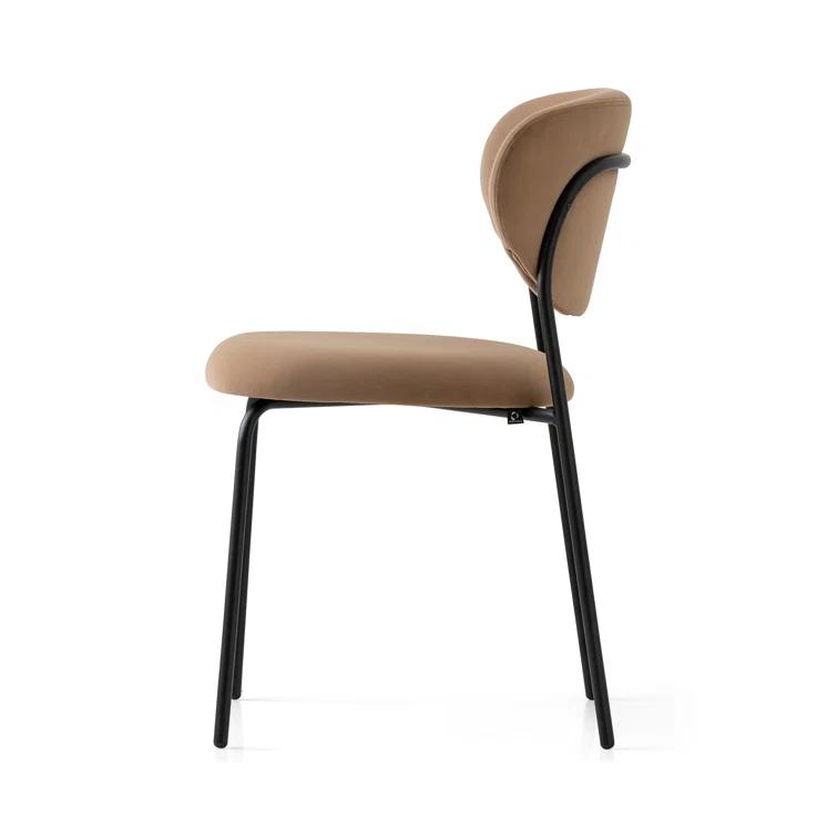 Cozy Upholstered Chair with Metal Frame