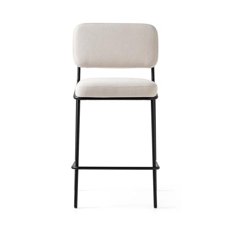 Sixty Upholstered Counter Stool with Metal Frame