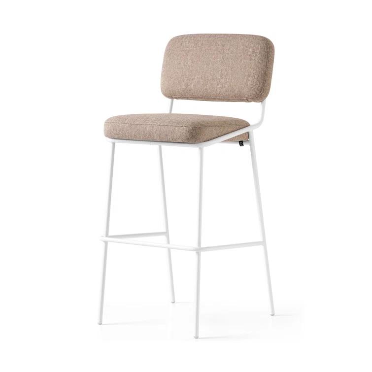 Sixty Upholstered Counter Stool with Metal Frame