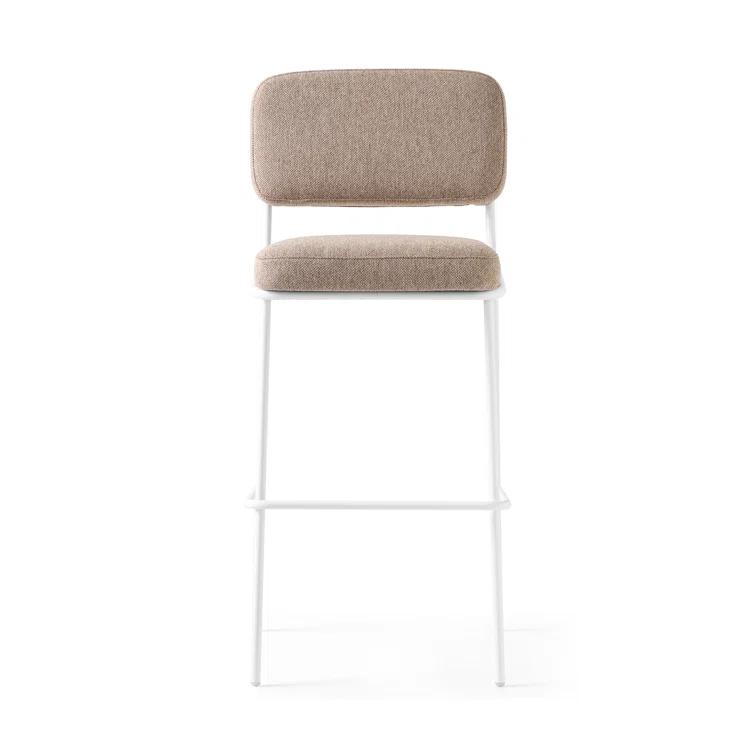 Sixty Upholstered Counter Stool with Metal Frame
