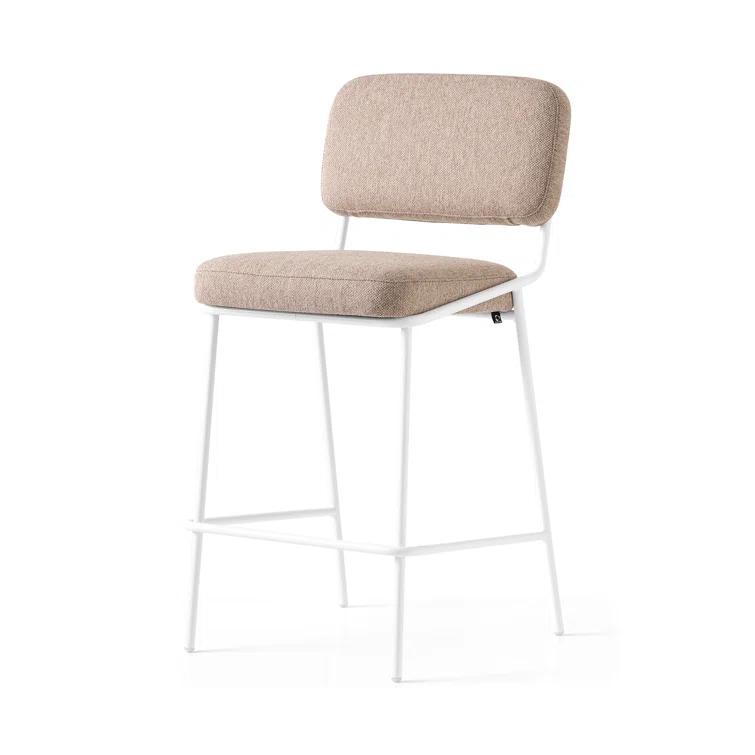 Sixty Upholstered Counter Stool with Metal Frame