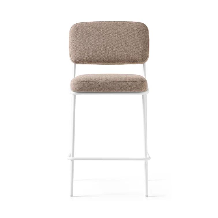 Sixty Upholstered Counter Stool with Metal Frame