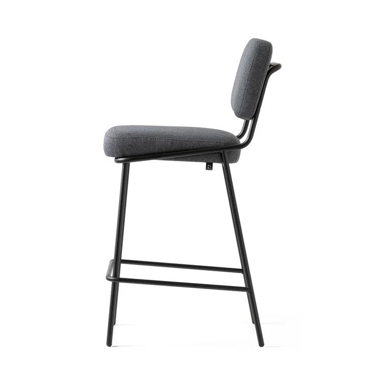 Sixty Upholstered Counter Stool with Metal Frame