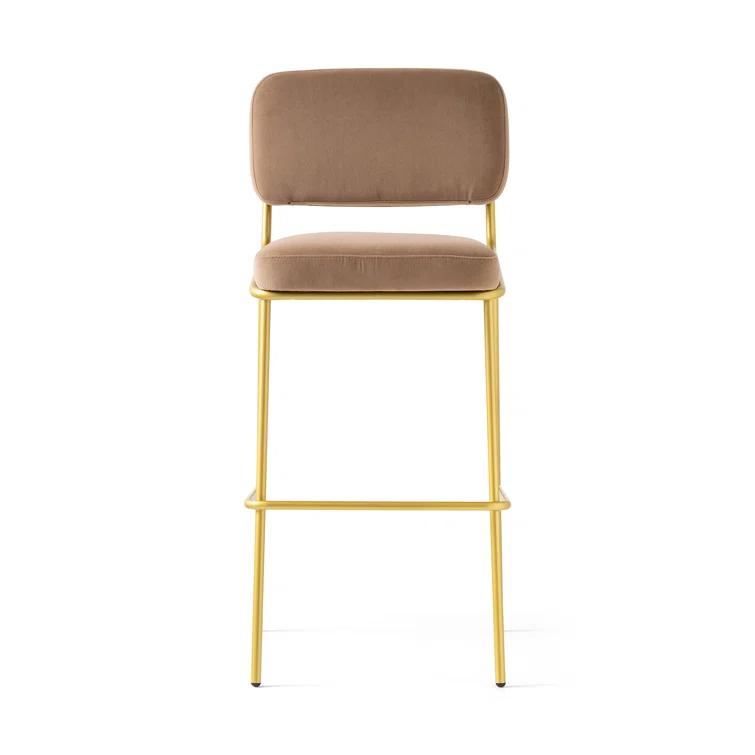 Sixty Upholstered Counter Stool with Metal Frame