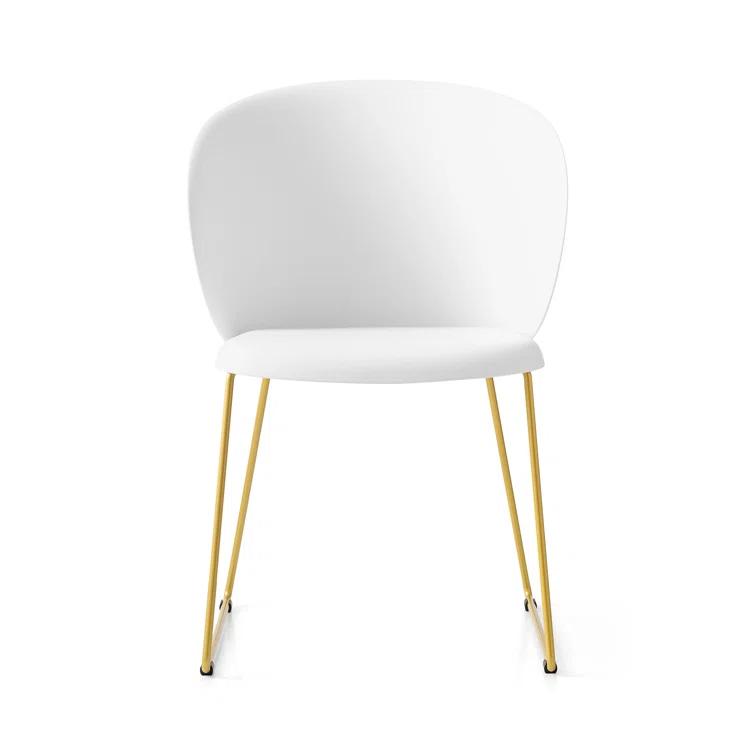 Tuka Armchair with Sled Base and Plastic Seat