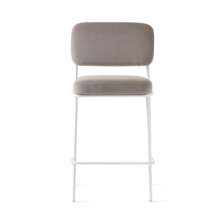Sixty Upholstered Counter Stool with Metal Frame
