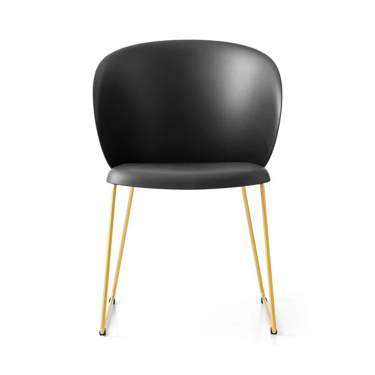 Tuka Armchair with Sled Base and Plastic Seat
