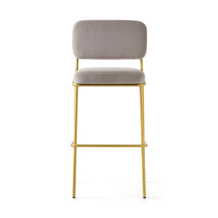 Sixty Upholstered Counter Stool with Metal Frame