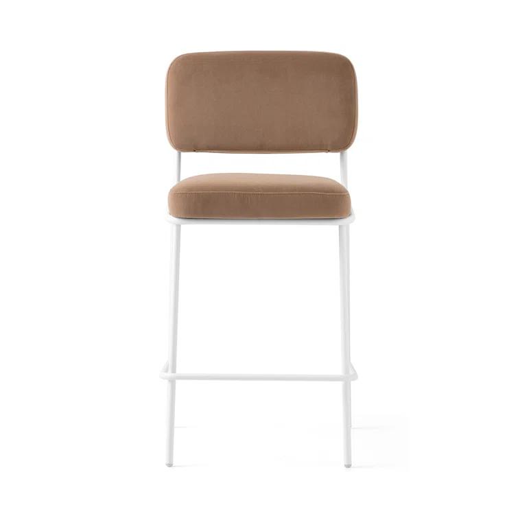 Sixty Upholstered Counter Stool with Metal Frame