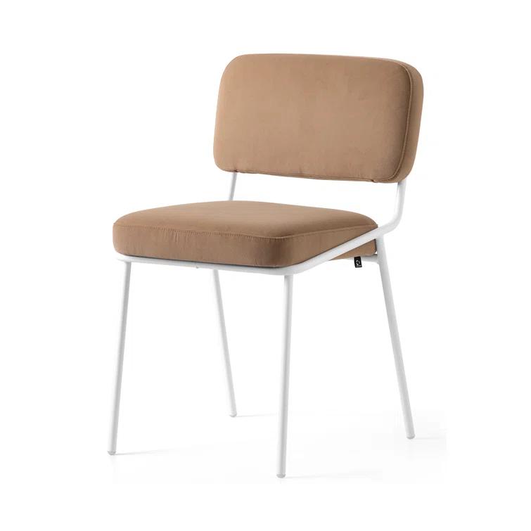 Sixty Upholstered Dining Chair with Metal Frame