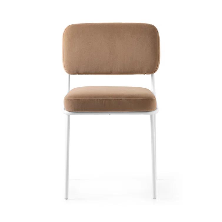 Sixty Upholstered Dining Chair with Metal Frame