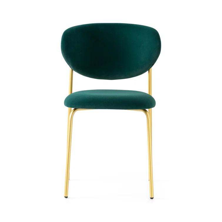Cozy Upholstered Chair with Metal Frame