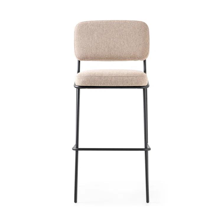 Sixty Upholstered Counter Stool with Metal Frame