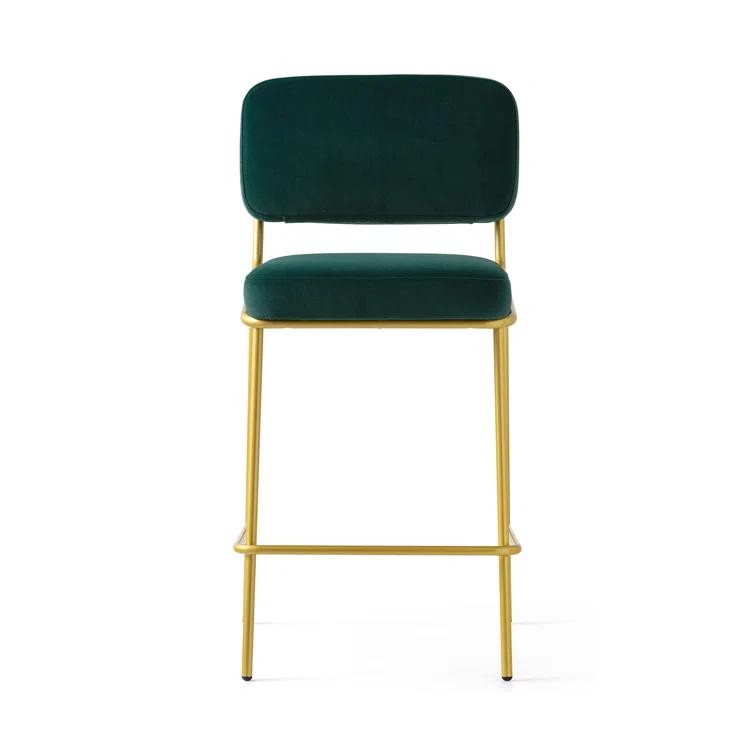 Sixty Upholstered Counter Stool with Metal Frame