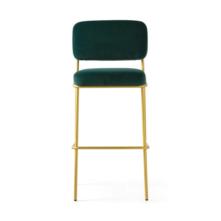 Sixty Upholstered Counter Stool with Metal Frame